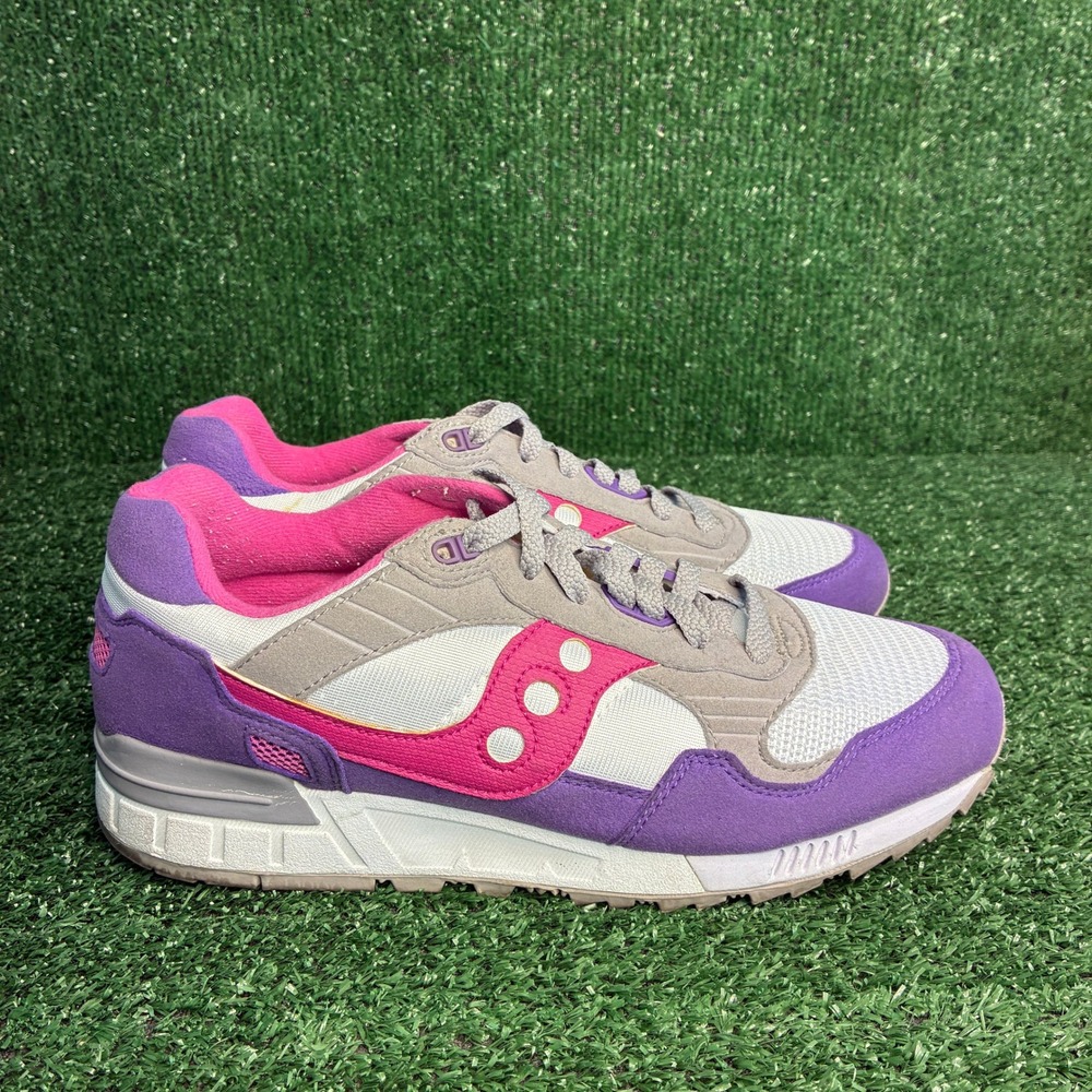 Saucony Shadow 5000 S60033-66 Retro Suede Mesh Sneakers Purple Pink Womens 10.5